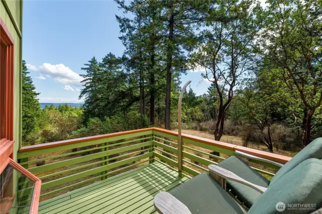 Deck off dining area