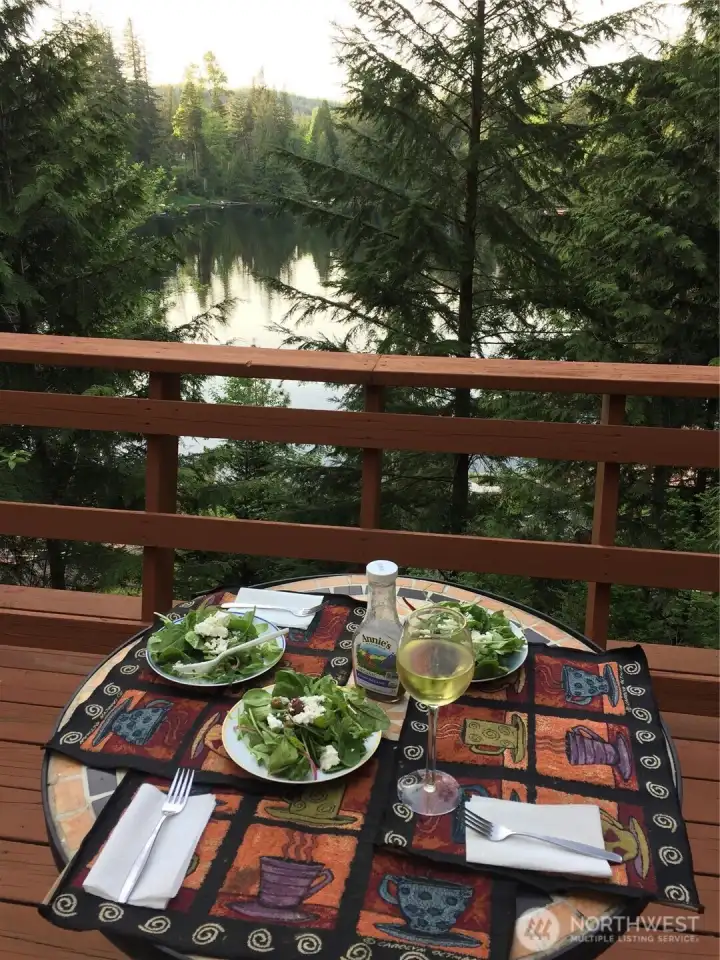 View of Lake Walker from the deck