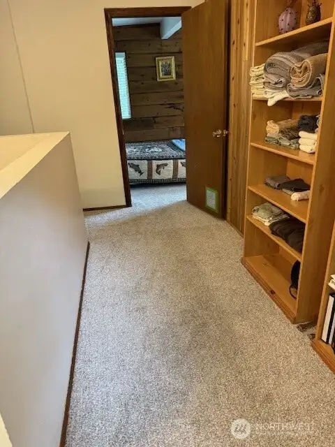 with built in shelving