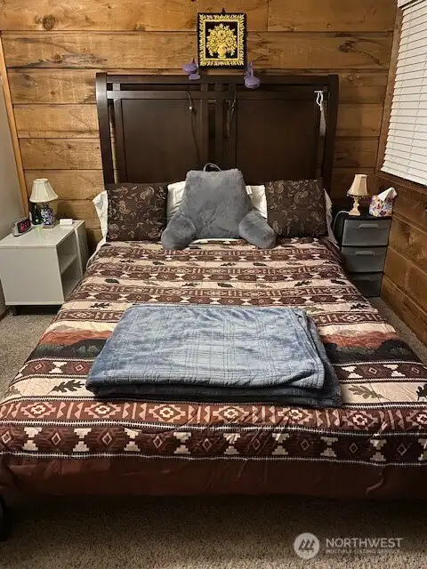 Primary bedroom (different bedcover)