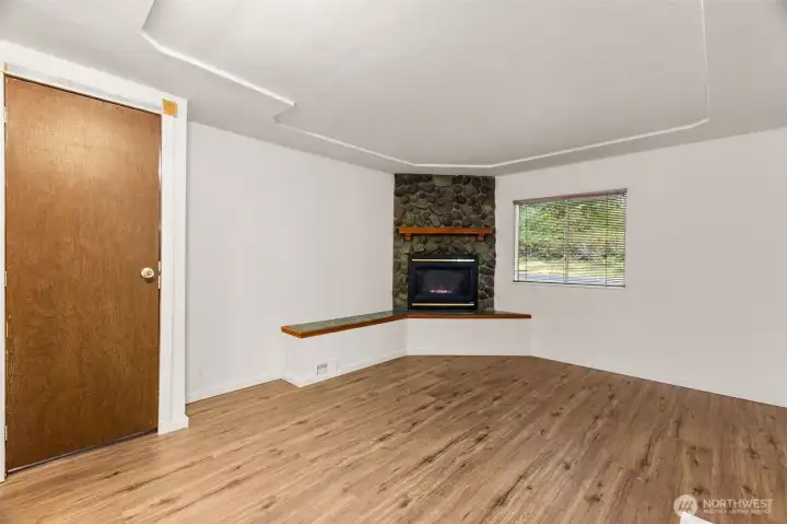 Primary Bedroom with Gas Fireplace