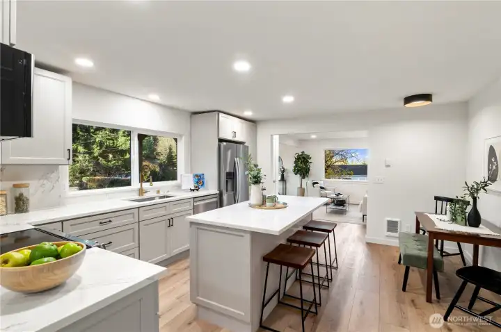 Gourmet kitchen with space for entertaining.