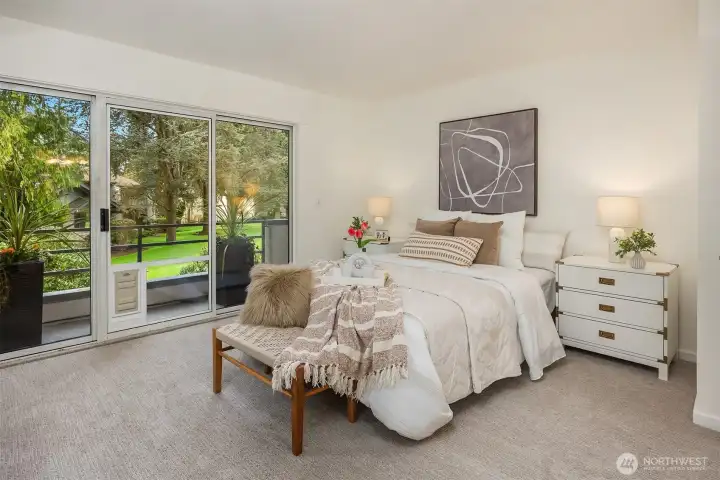 Expansive Primary with Walkout Balcony