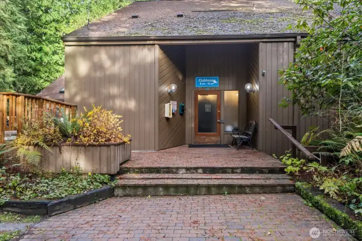 The Clubhouse is another pool/hot tub building that also has a sauna!