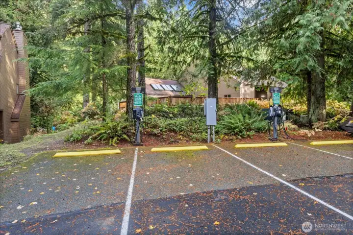 EV charging is available onsite at Snowater!