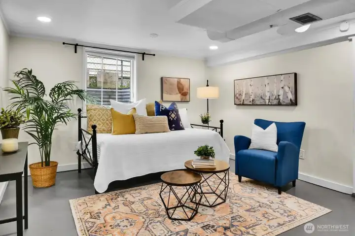 Finished room in basement