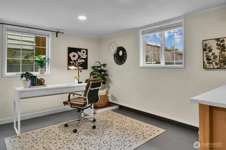 Finished room in basement 2