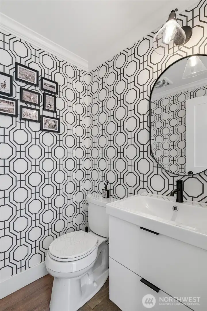 Convenient half-bath on main