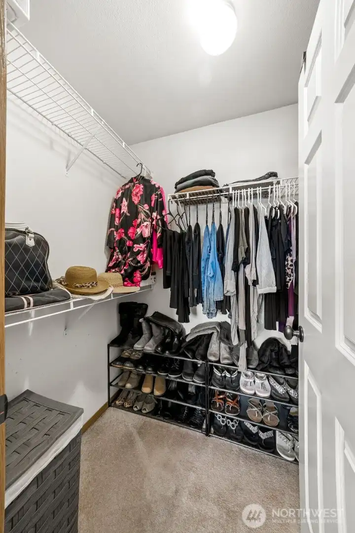 Primary walk in closet