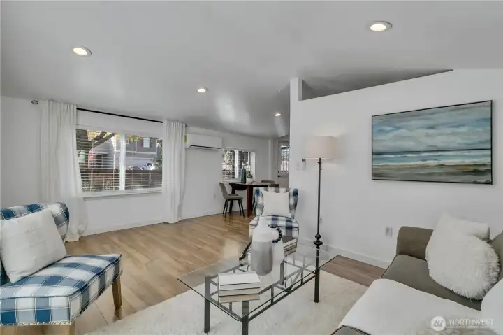 Open concept design flows effortlessly