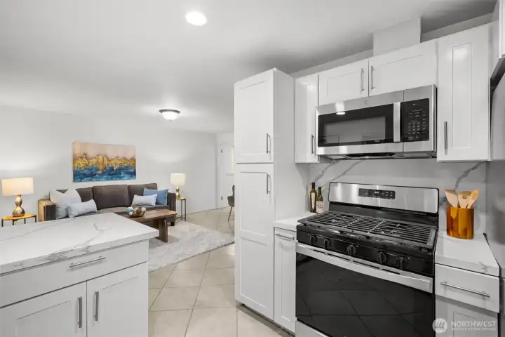 Kitchen to family room