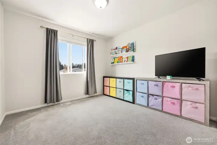 Bedroom 2, currently used as a playroom