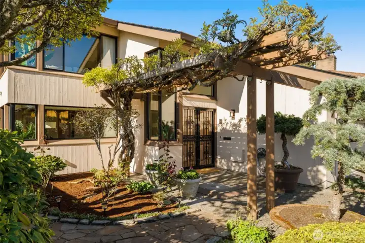 Fully developed landscaping
