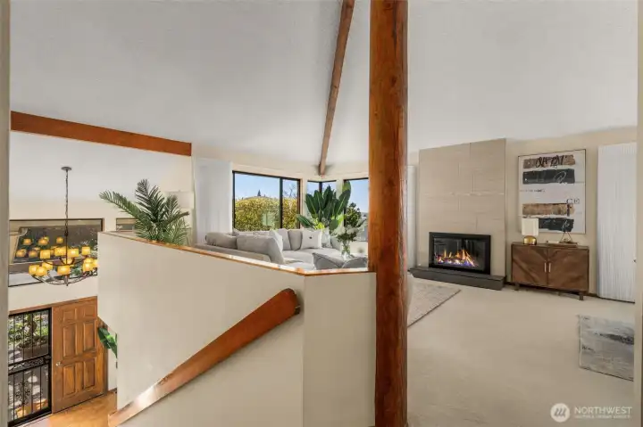 Vaulted ceilings & large windows create an ideal place for gatherings