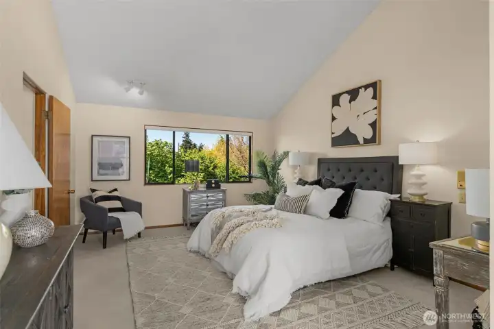 Generous primary suite retreat
