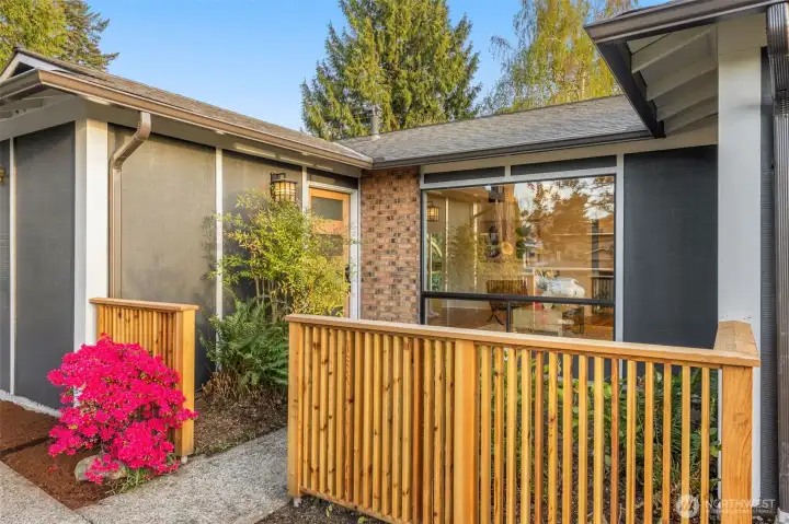 A private front courtyard welcomes you through an intoxicating Zen-inspired Asian garden and striking designer entrance door.