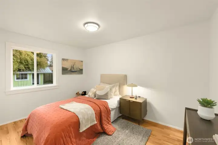 One of the three additional bedrooms.