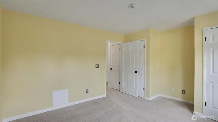 Guest bedroom #1, the larger of the 2 guest rooms. Use as a room or make it a den.
