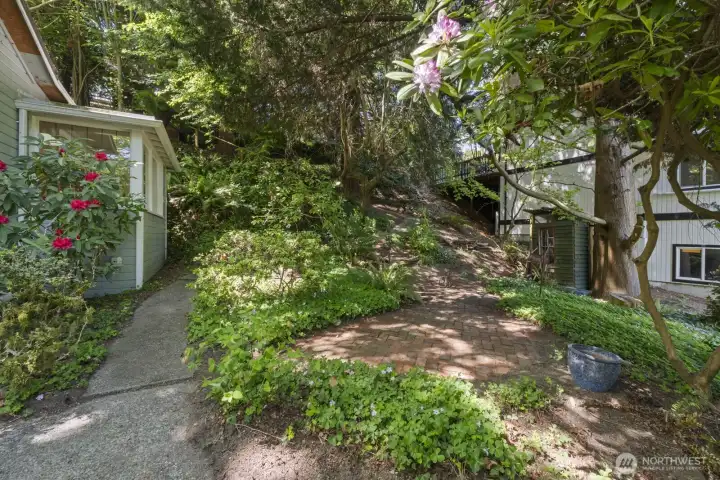path to sauna