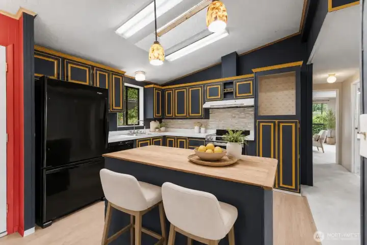 Kitchen - virtually staged