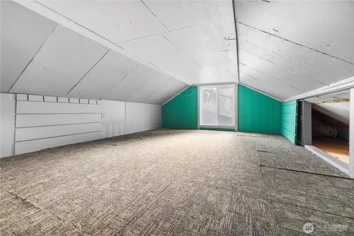 DADU loft area above the bedroom and laundry room.