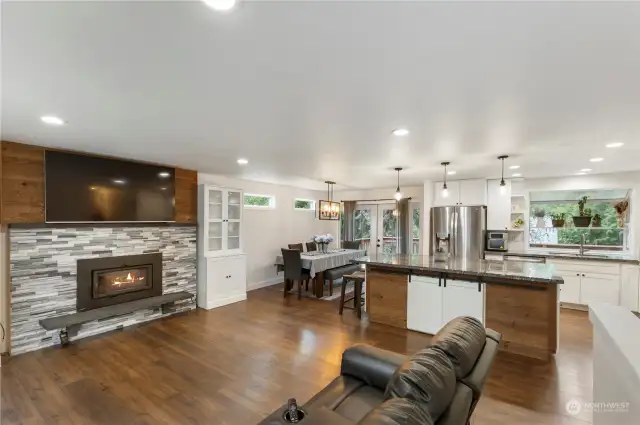 Recently remodeled upstairs creates nice open spaces!