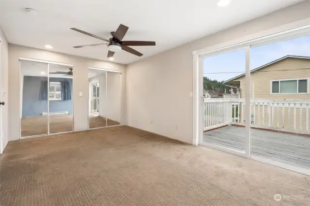 Primary Bedroom with Private Deck