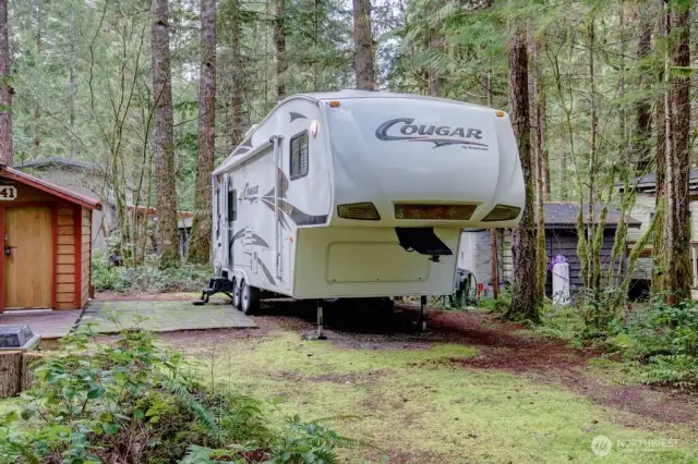 Bring your own trailer and enjoy! Shed included