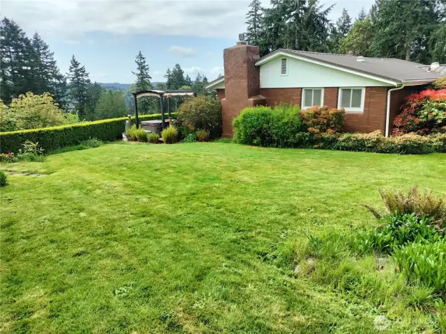 Backyard of home looking South.