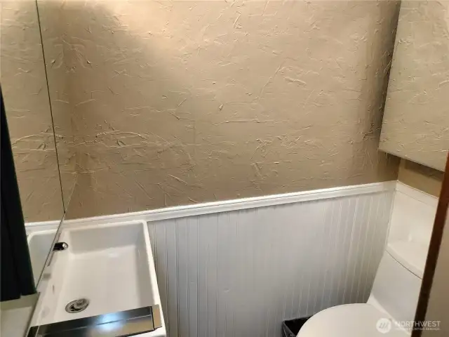 Half bath in in the master suite.