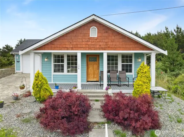 Beautiful front view of home on Clover St