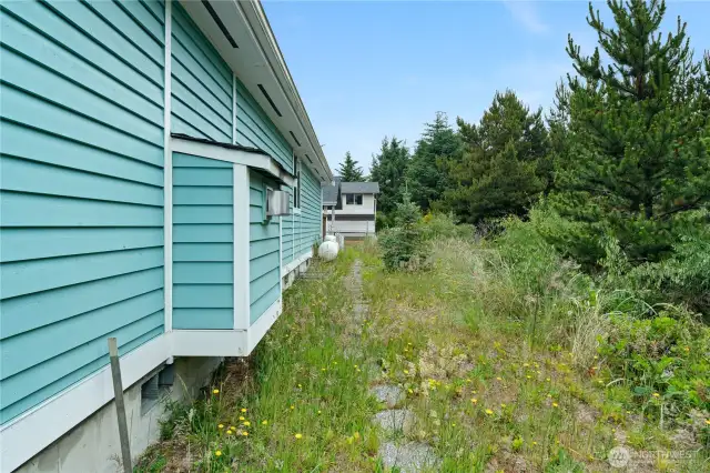 East side of home