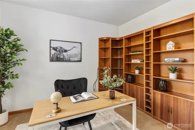Natural light fills office on the main floor