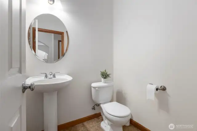 Main floor half bathroom