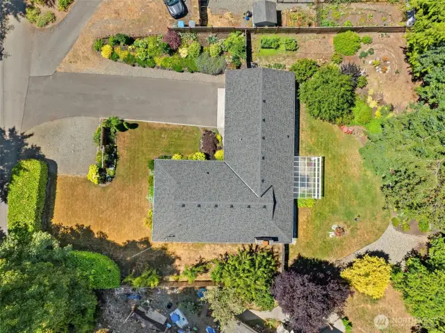 Aerial of lot