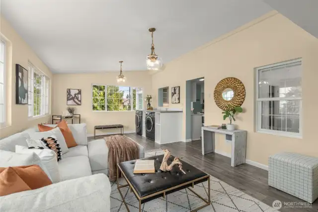 Family room on the main level