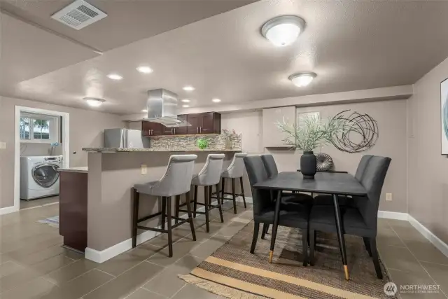 Lower Level MIL Suite has it's own dining area
