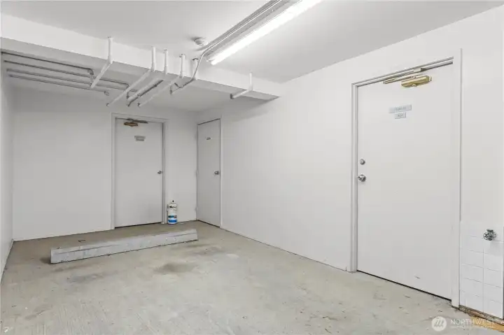 Assigned storage room.