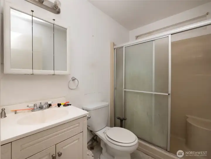 Hall bathroom.