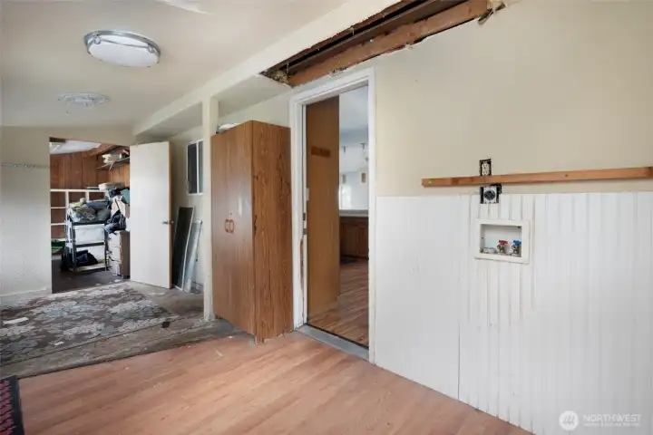 Laundry room.