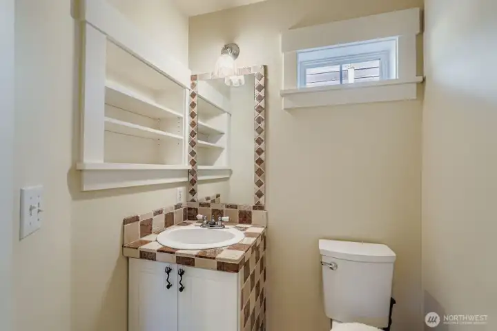 Main floor half bath