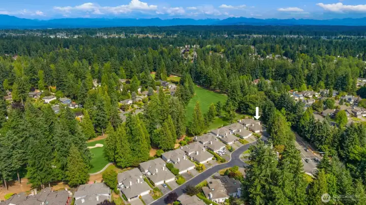 View of the golf course.