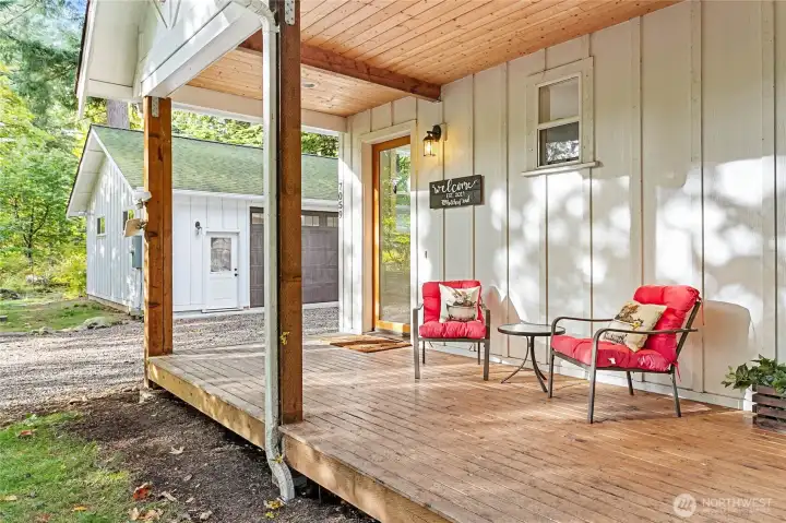 Lots of room to relax on the wrap-around deck.