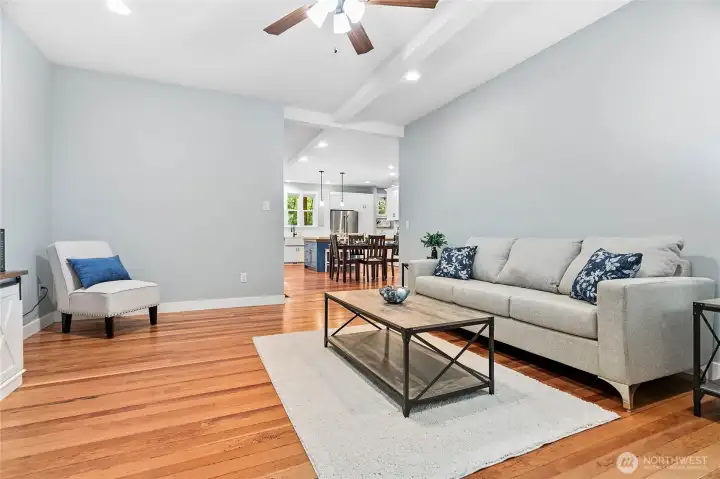 100 year old restored fir flooring!