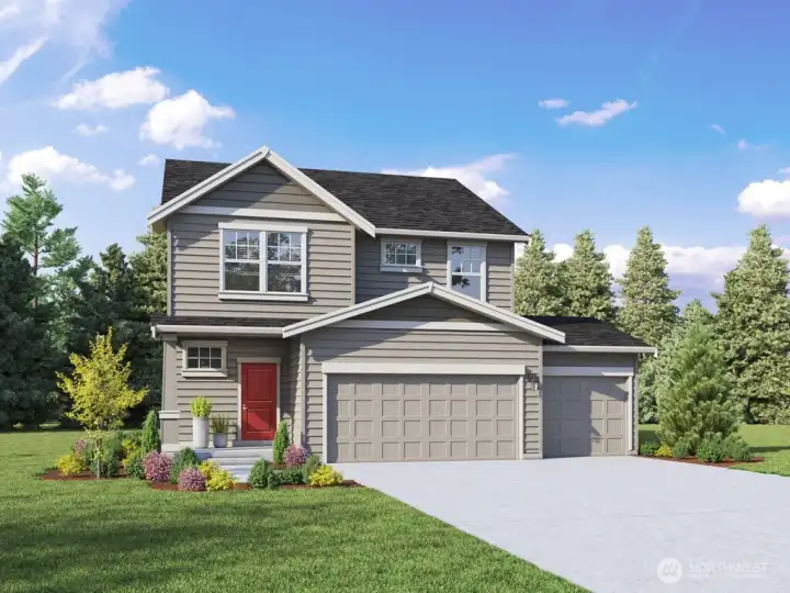 Marketing Rendering - Depictions of homes or other features are artist conceptions. Hardscape, landscape, and other items shown may be decorator suggestions that are not included in the purchase price and availability may vary. No view is promised. Views may also be altered by subsequent development, construction and tree growth and landscaping.