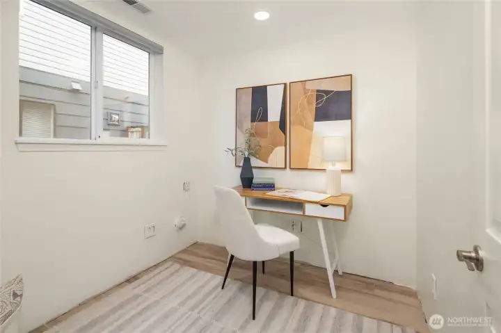 lower level office or utility/laundry room