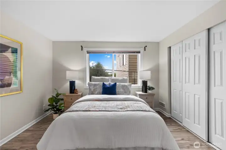 Primary suite with lots of closet space!