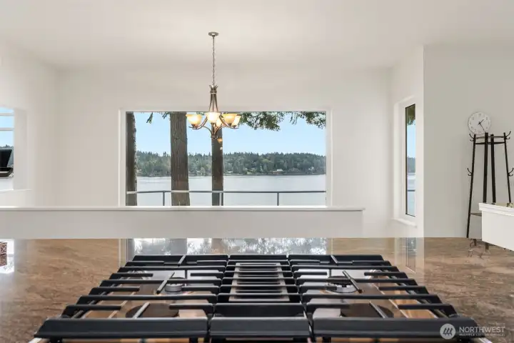 Cooking with a view on Eld Inlet