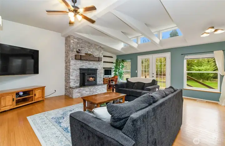 Comfy nights by the fireplace