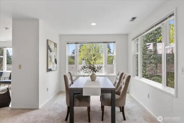 Dining room with wonderful views